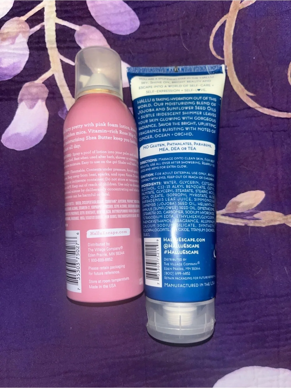 Hallu Fairy Pink Foam Lotion & Lunar moon Shimmer Body Care Set of 6
